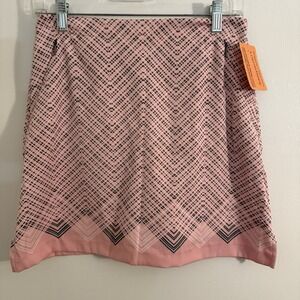 Tail Women's Pink Black Skort Golf Tennis Size 2 NWT Stretch Activewear Sporty